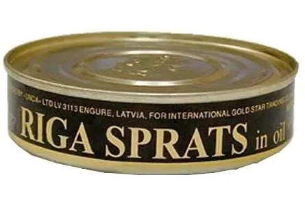 Sprats in oil (canned) &#8211; calorie content and chemical composition