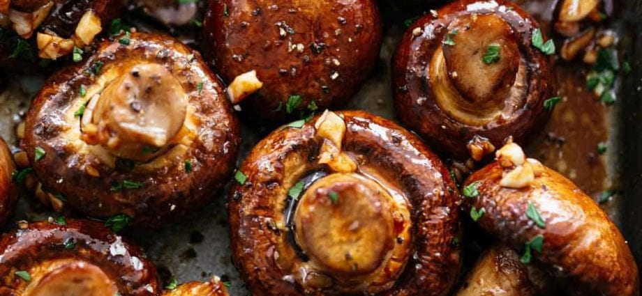 Mushrooms baked &#8211; calorie content and chemical composition