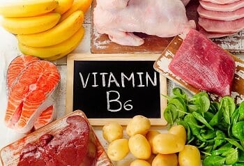 Vitamin B6 in foods (table)