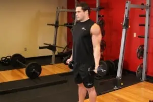 Flexion of Zottman (reversals forearms with dumbbells)