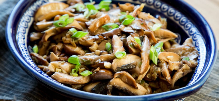 蘑菇姜–卡路里含量和化學成分