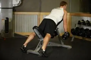 Sragi with dumbbells on incline bench