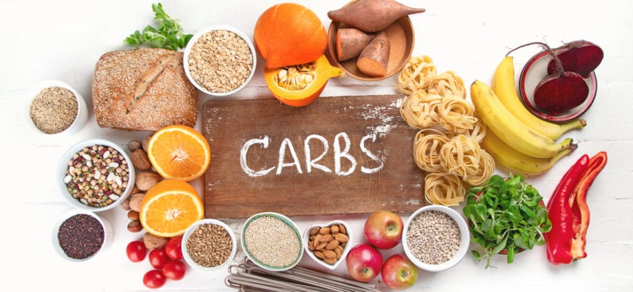 Contenido de carbohidratos en los alimentos (tabla)