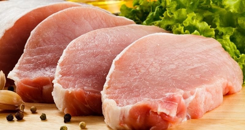 Varkensvlees - caloriegehalte en chemische samenstelling