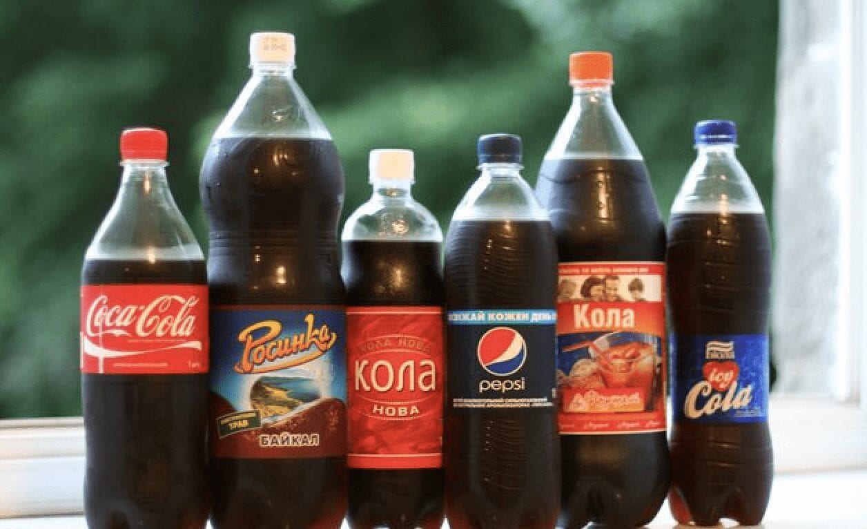 Different cola drinks