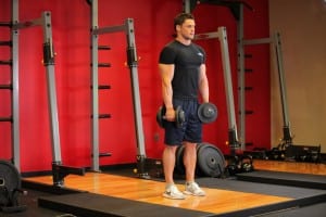 deadlift with dumbbells