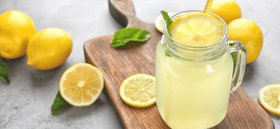 Zume de limón: contido calórico e composición química