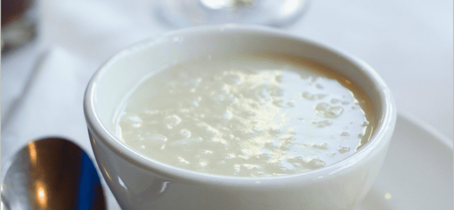 Milk Soup with rice &#8211; calorie content and chemical composition