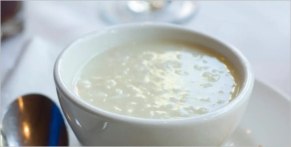 Milk Soup with rice &#8211; calorie content and chemical composition