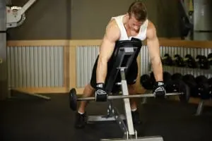 Traction on the incline bench