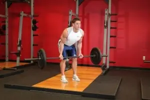 Deadlift barbell reverse grip