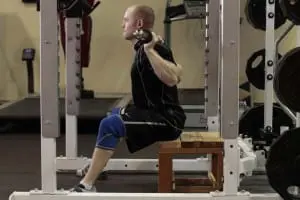 Exercise &#8220;good morning&#8221; in the sitting position