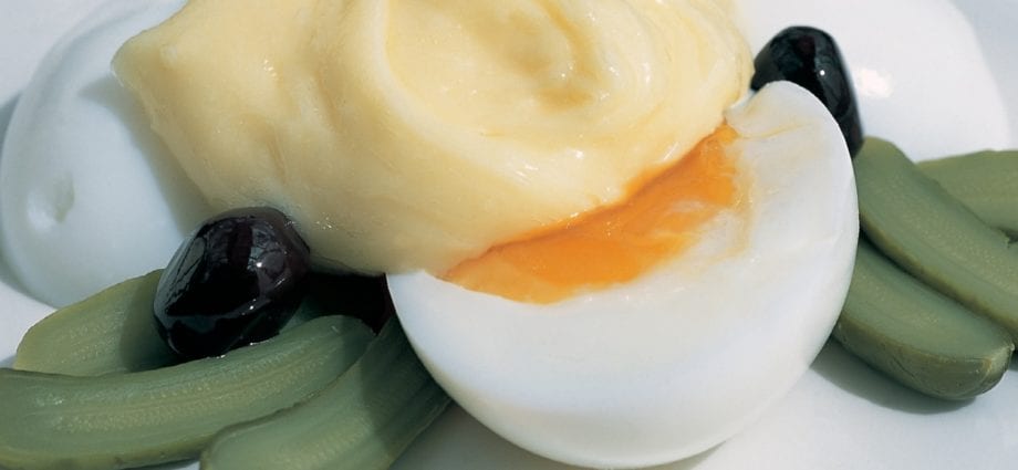 蛋黃醬蛋–卡路里含量和化學成分