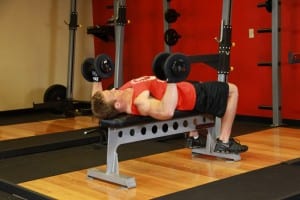 dumbbell Bench press lying