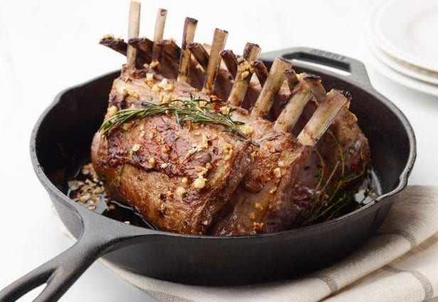 Lamb, rib, roasted &#8211; calories and nutrients