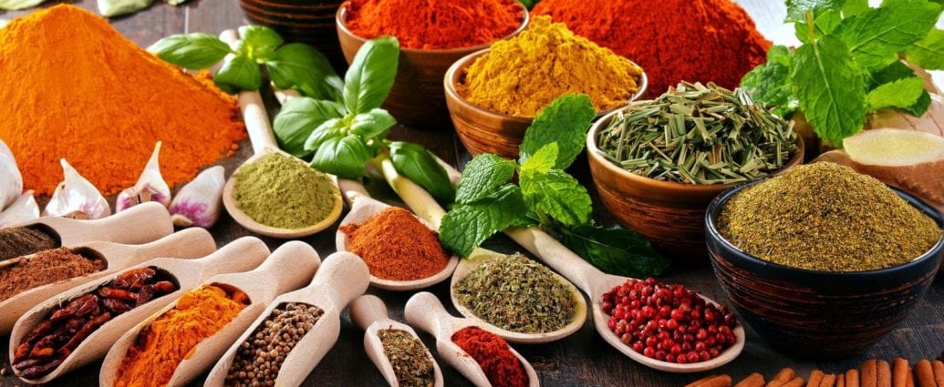 Spice calories and nutrients
