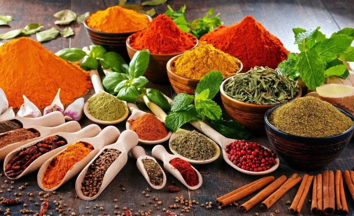 Spice calories and nutrients