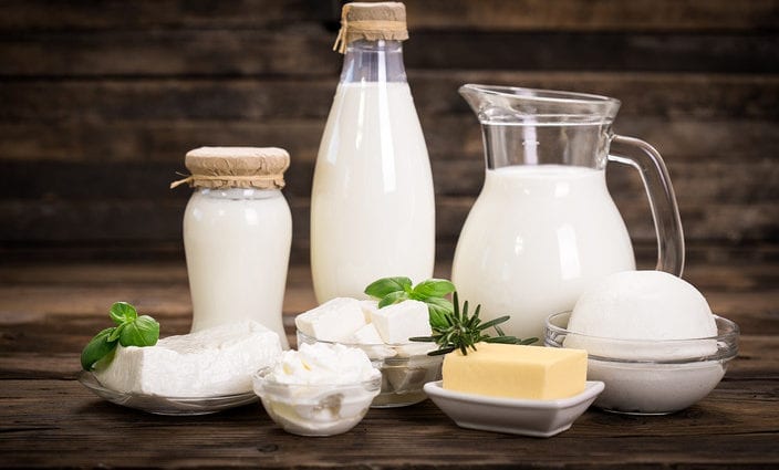 Dairy calories and nutrients