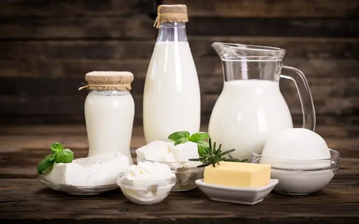Dairy calories and nutrients