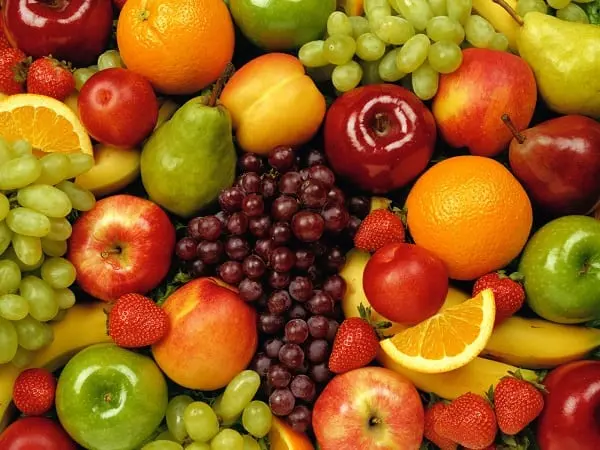 Fruits calories and nutrients