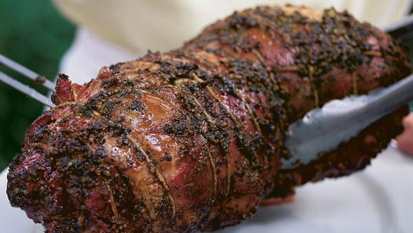 Lamb, loin, meat only, roasted on an open fire &#8211; calories and nutrients