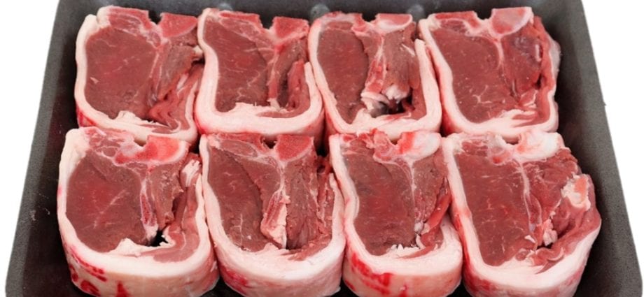 Lamb, loin flesh &#8211; calories and nutrients