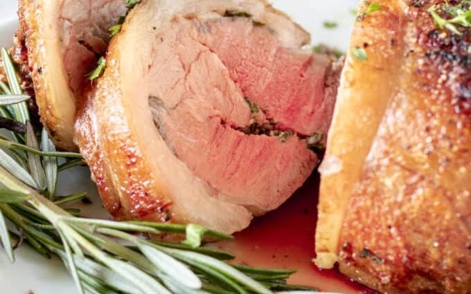 Lamb, loin, baked &#8211; calories, and nutrients