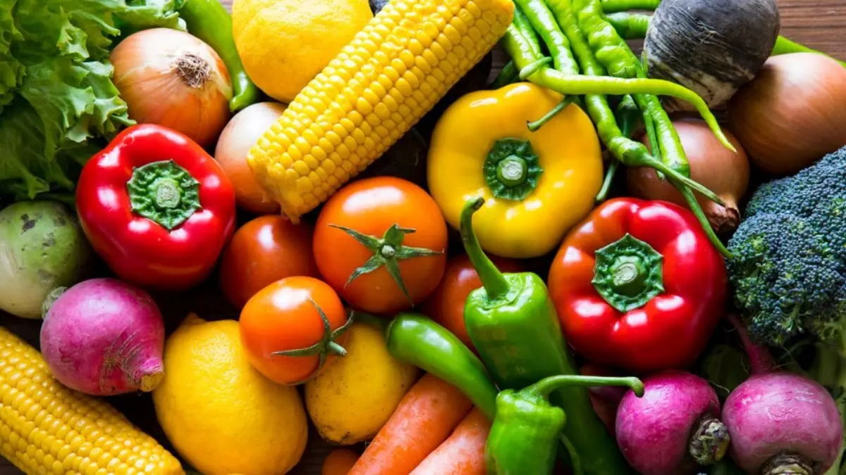 Vegetables calories and nutrients