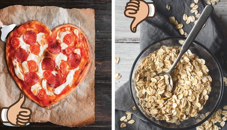 غذائیت کے ماہرین کا دعویٰ ہے کہ ناشتہ کے لئے پیزا دلیا سے زیادہ صحت مند ہے