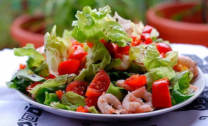 Salater kalorier og næringsstoffer