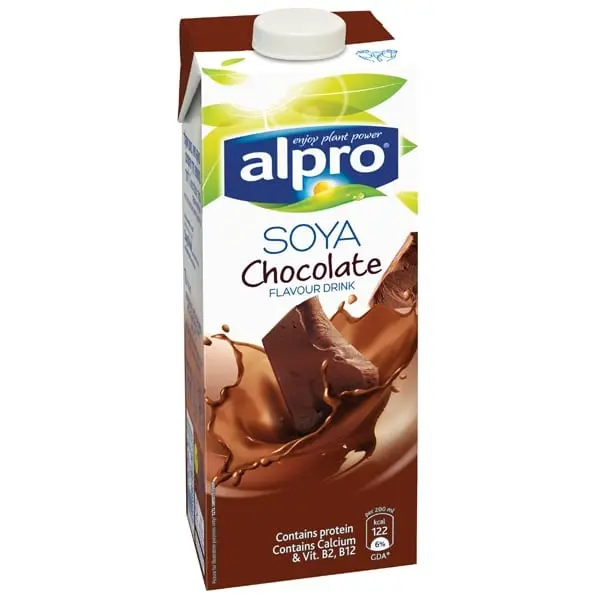 Soy milk, chocolate, raw