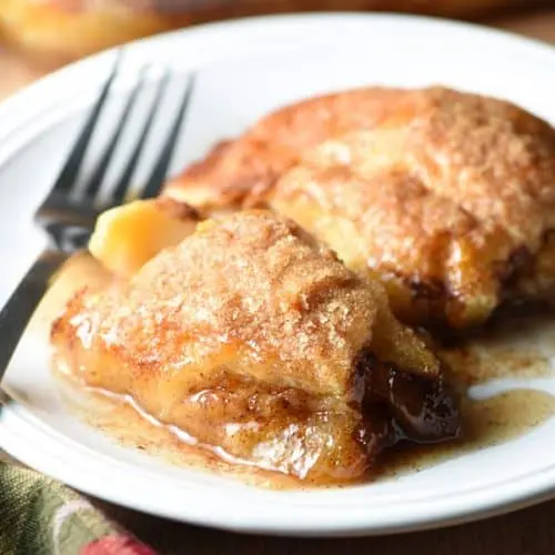 Apple dumplings recipe. Calorie, chemical composition and nutritional value.