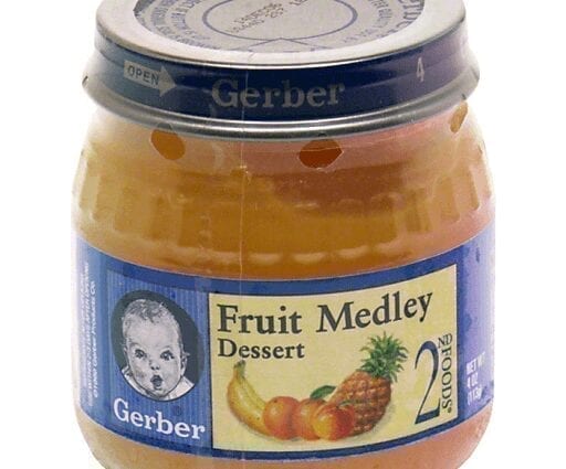 Baby food, Dessert, fruit pudding, pineapple, puree