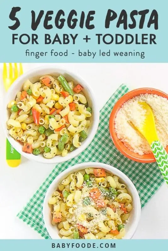 Baby food, Lunch, pasta (pasta), with vegetables