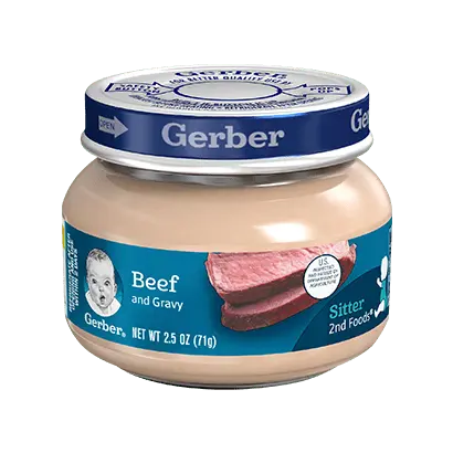 Baby food, Meat, beef, puree