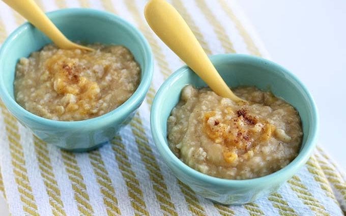 Baby food, Oatmeal with fruit, dry, instant, for toddlers