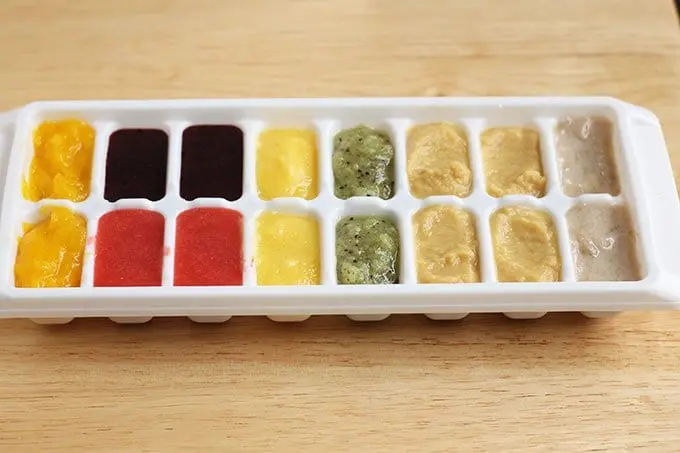 Baby food, Peaches, cubes, for toddlers