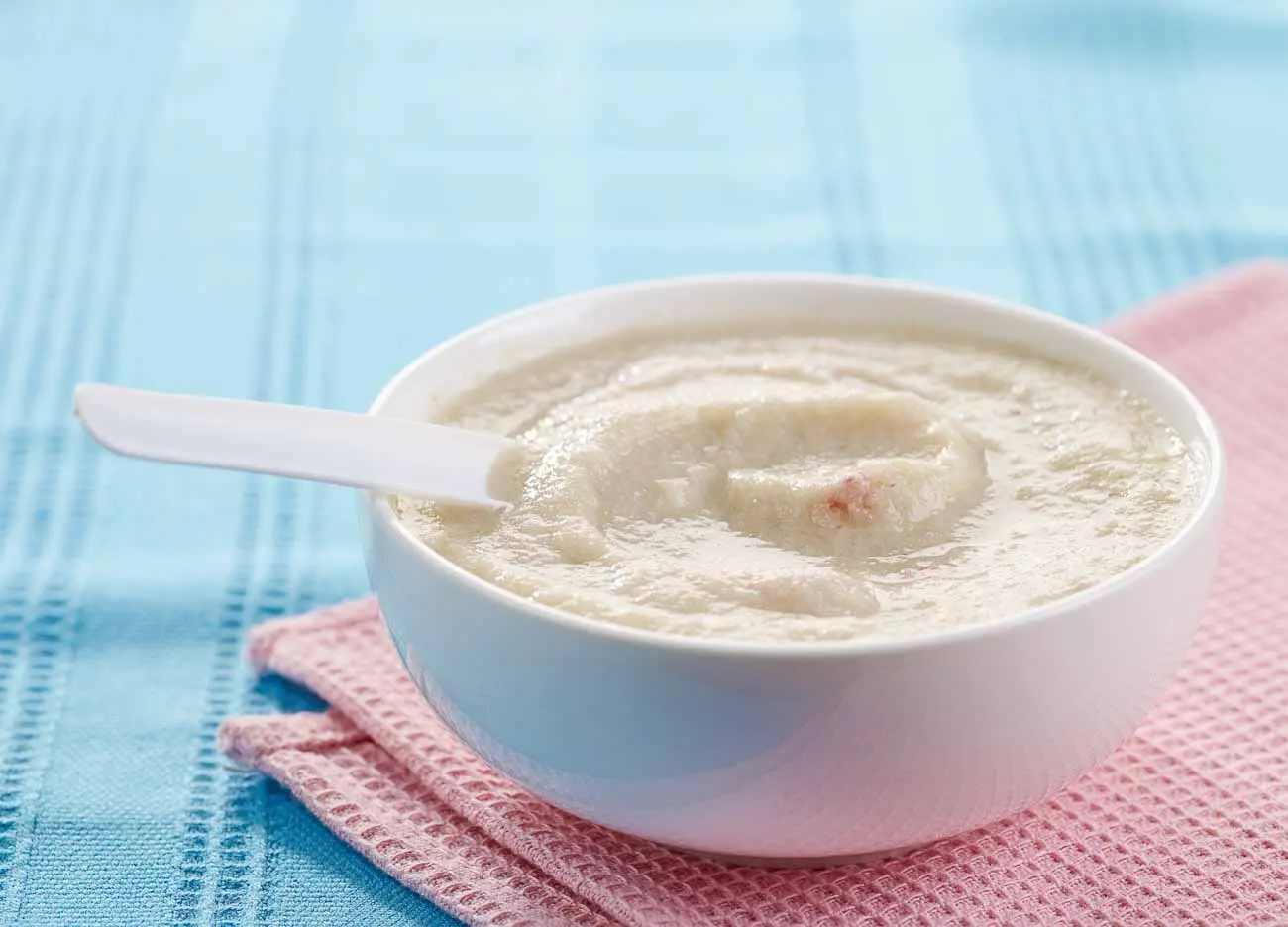 Baby food, Porridge, mixture, with honey, cooked in whole milk