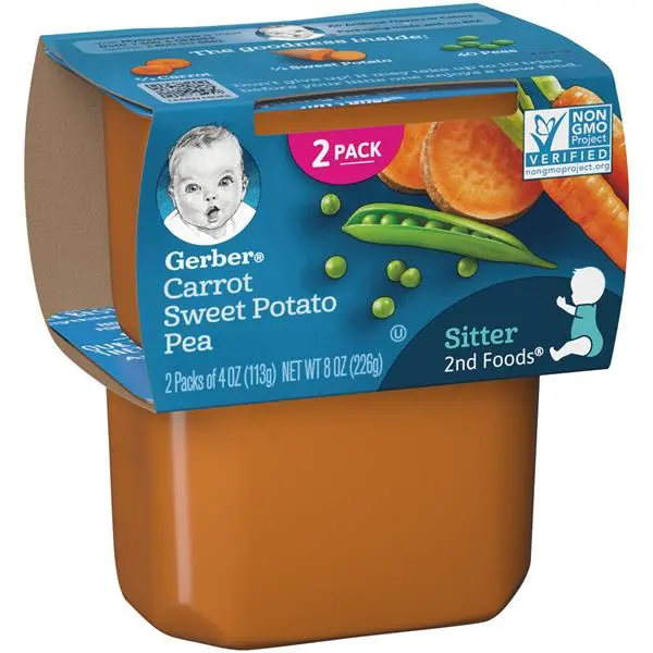 Baby food, Vegetables, sweet potatoes (yam), puree