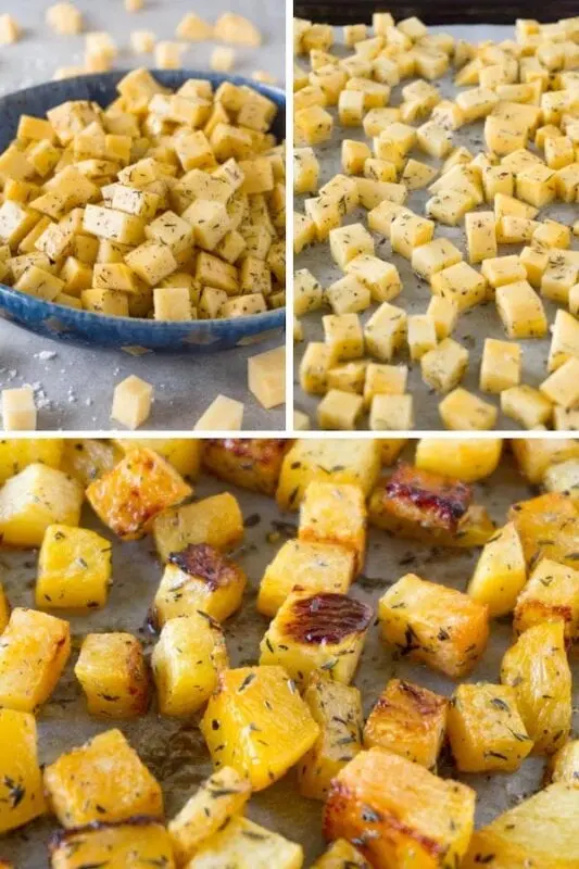 Baked rutabaga recipe. Calorie, chemical composition and nutritional value.