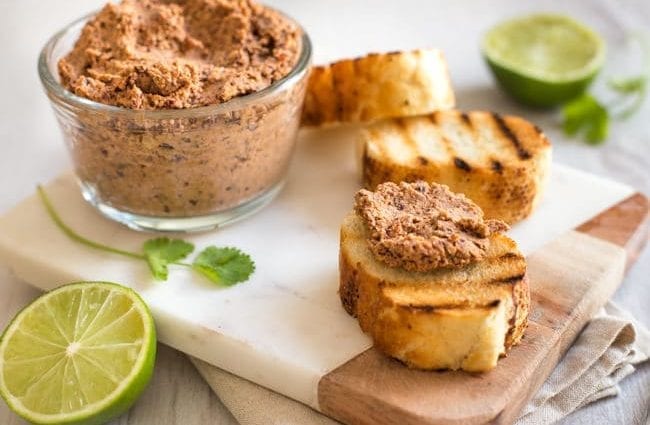 Bean Pate recipe. Calorie, chemical composition and nutritional value.