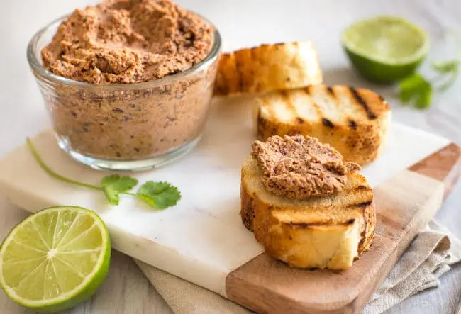 Bean Pate recipe. Calorie, chemical composition and nutritional value.