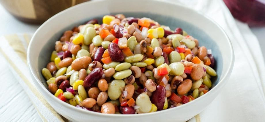 Bean Salad Recipe. Calorie, chemical composition and nutritional value ...