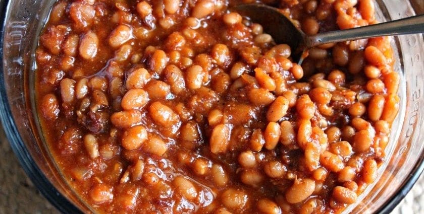 Beans, baked, home cooking