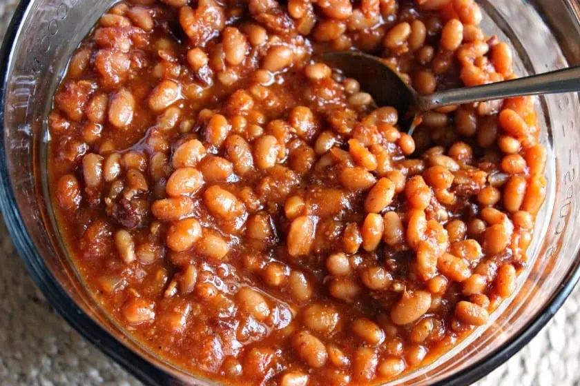 Beans, baked, home cooking