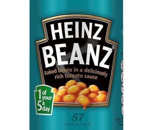 Beans, baked, canned, with sausages