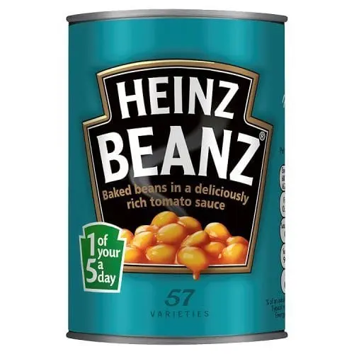 Beans, baked, canned, with sausages