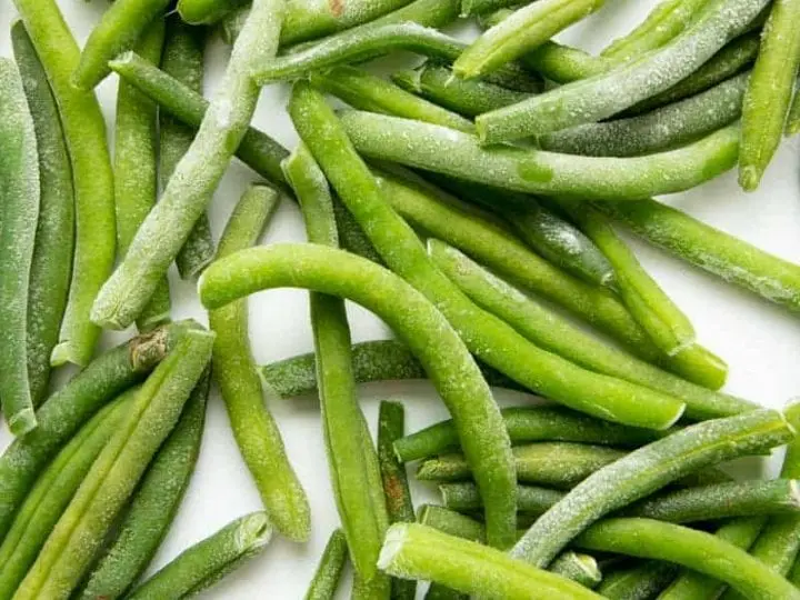 Beans, unripe, frozen