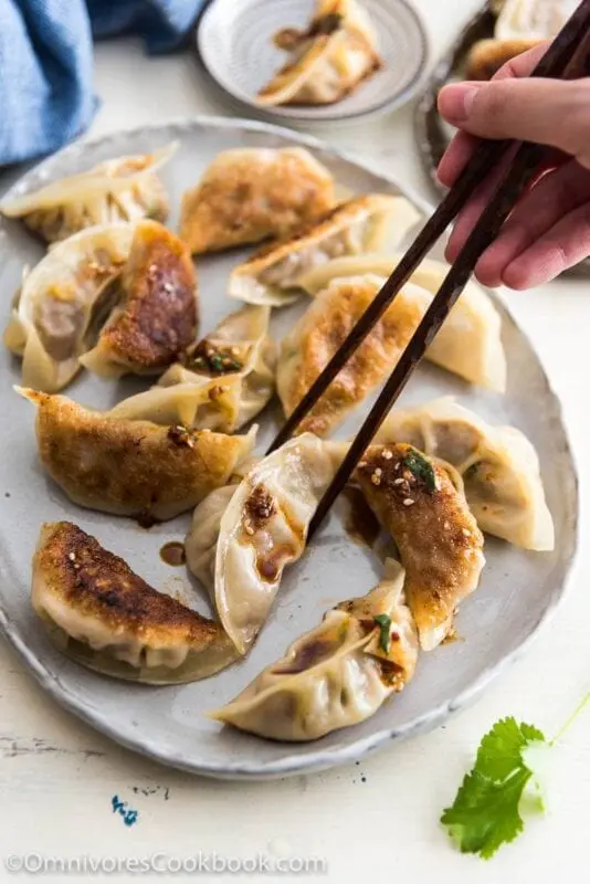 Beef and Pork Dumplings Recipe. Calorie, chemical composition and nutritional value.