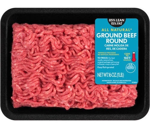 Beef, Ground Meat, 85% Lean / 15% Fat, Raw